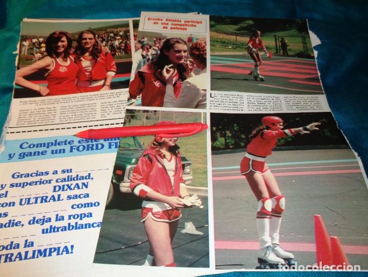 Coleccionismo de revistas y peri&oacute;dicos: RECORTE : BROOKE SHIELDS Y VICTORIA PRINCIPAL, COMPETICION DE PATINAJE. SEMANA, ABRIL 1984(#)