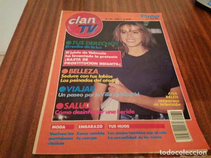 Coleccionismo de Revistas y Peri&oacute;dicos: REVISTA CLAN TV N&deg; 34 A&Ntilde;O 1987 ANA BEL&Eacute;N