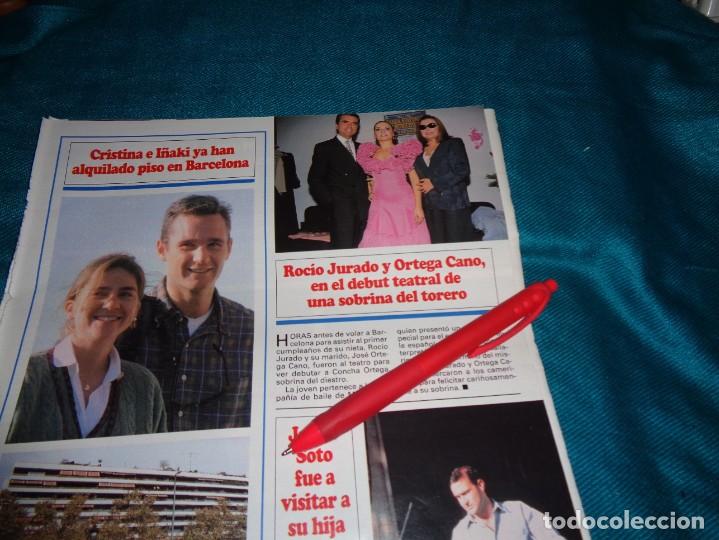 Coleccionismo de Revistas y Peri&oacute;dicos: RECORTE : ROCIO JURADO Y ORTEGA CANO, EN DEBUT DE SOBRINA. SEMANA, OCTBRE 1997(#)