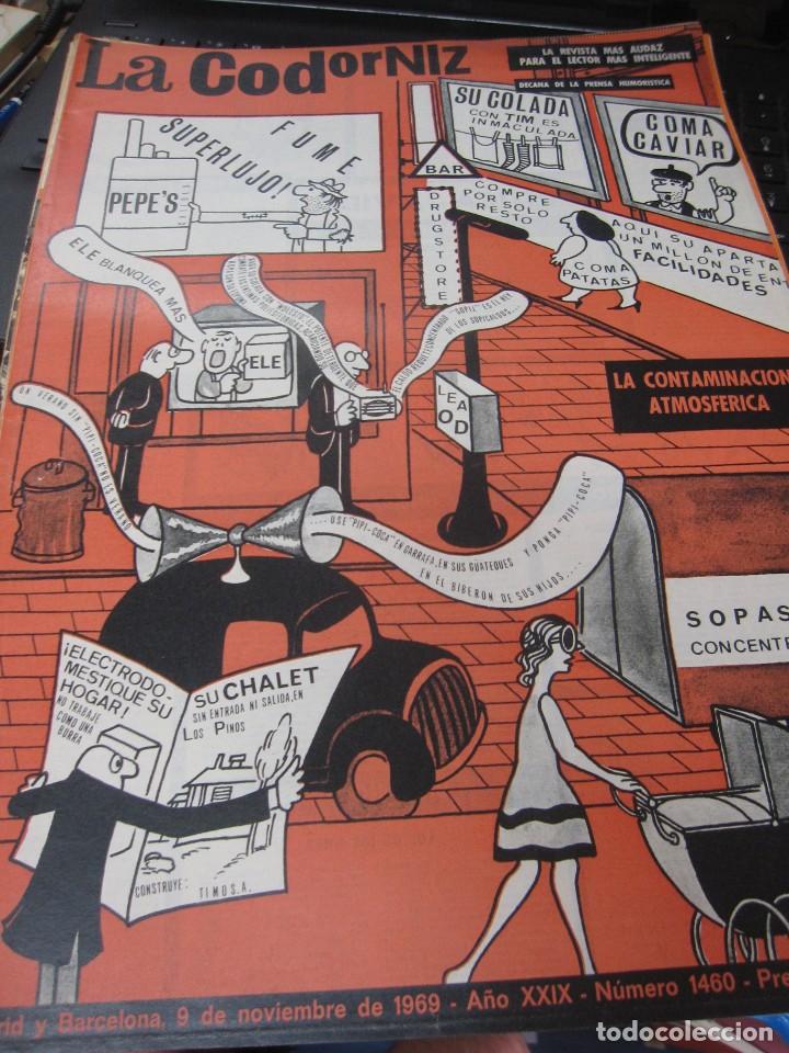 Coleccionismo de Revistas y Peri&oacute;dicos: REVISTA LA CODORNIZ N&ordm; 1460 9 DE NOVIEMBRE DE 1969 A&Ntilde;O XXIX