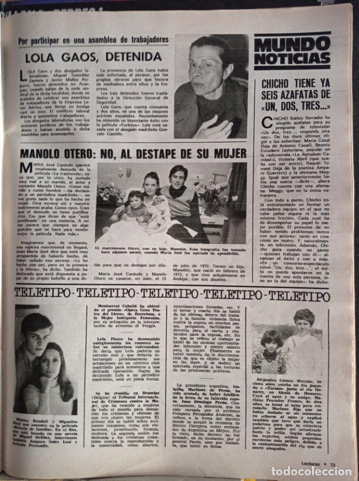 Coleccionismo de Revistas y Peri&oacute;dicos: LOLA GAOS MANOLO OTERO MARIA JOSE CANTUDO MIGUEL BOSE MONICA RANDALL