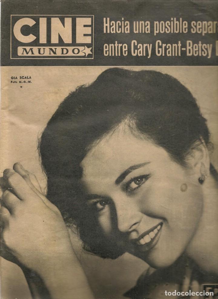 Coleccionismo de Revistas y Peri&oacute;dicos: CINE MUNDO. N&ordm; 352. CARY GRANT - BETSY DRAKE / BRIGITTE BARDOT. 13 DICIEMBRE 1958.(P/D100