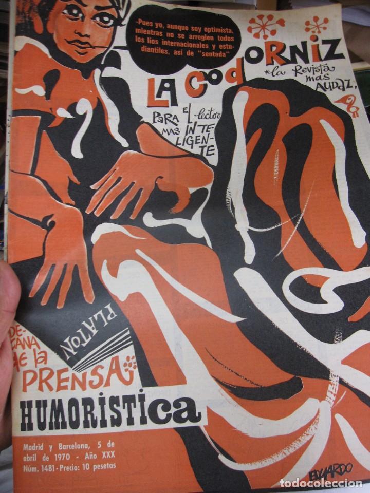 Coleccionismo de Revistas y Peri&oacute;dicos: REVISTA LA CODORNIZ N&ordm; 1481 5 DE ABRIL DE 1970 A&Ntilde;O XXX