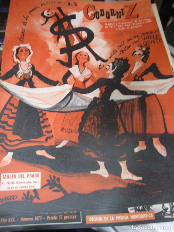Coleccionismo de Revistas y Peri&oacute;dicos: REVISTA LA CODORNIZ N&ordm; 1489 31 DE MAYO DE 1970 A&Ntilde;O XXX