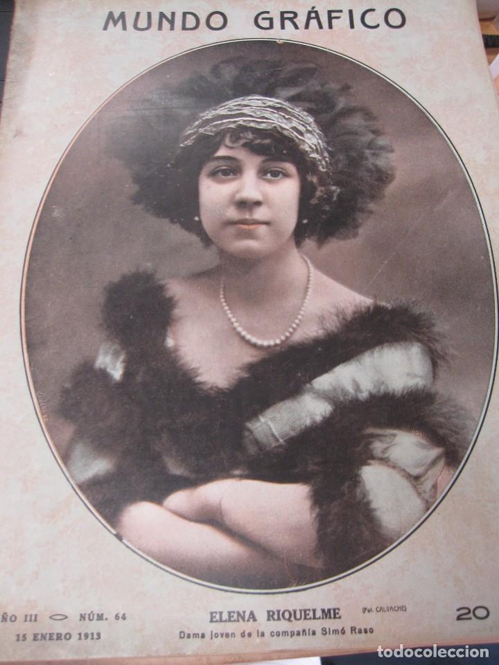 Coleccionismo de Revistas y Peri&oacute;dicos: MUNDO GRAFICO REVISTA POPULAR ILUSTRADA ANO III N&deg; 64 ANO 1913
