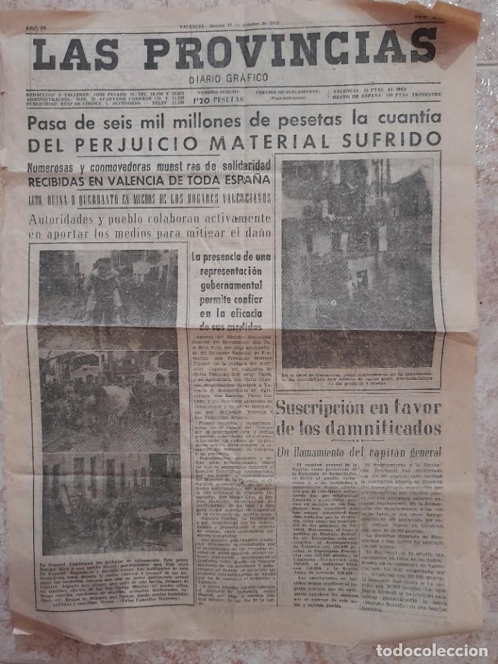Coleccionismo de revistas y peri&oacute;dicos: 17 OCTUBRE 1957 VALENCIA. RIADA DIARIO LAS PROVINCIAS