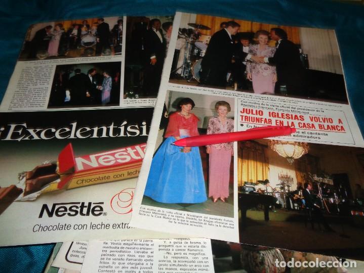 Coleccionismo de Revistas y Peri&oacute;dicos: RECORTE : JULIO IGLESIAS, VUELVE A TRIUNFAR EN LA CASA BLANCA. SEMANA, ABRIL 1984(#)
