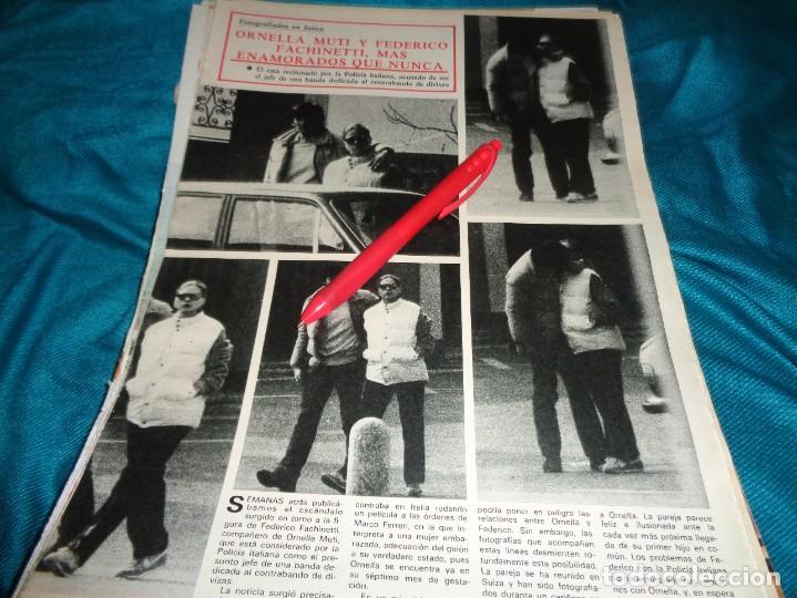 Collection Magazines and Newspapers: RECORTE : ORNELLA MUTI Y FEDERICO FACHINETTI, ENAMORADOS. SEMANA, ABRIL 1984(#)