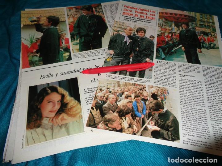 Collectionnisme de Revues et Journaux: RECORTE : FRANCISCO, REGRESA A VALENCIA POR LAS FALLAS. SEMANA, ABRIL 1984(#)