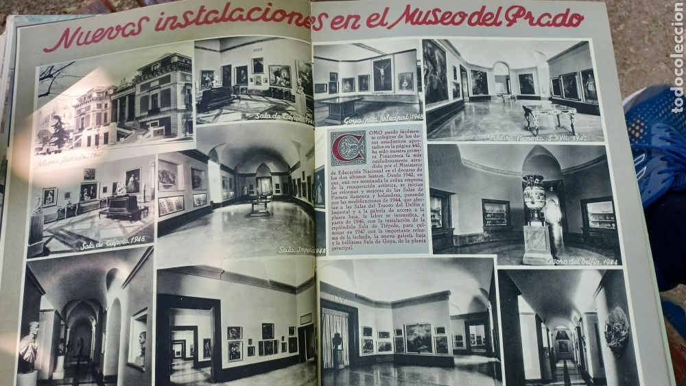 Coleccionismo de Revistas y Peri&oacute;dicos: NUEVAS INSTALACIONES EN EL MUSEO DEL PRADO . A&Ntilde;OS 40. 11 FOTOS. 2 P&Aacute;GINAS