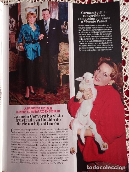 Coleccionismo de Revistas y Peri&oacute;dicos: TITA CERVERA CARMEN THYSSEN MISS ESPA&Ntilde;A espartaco santoni CARMEN SEVILLA