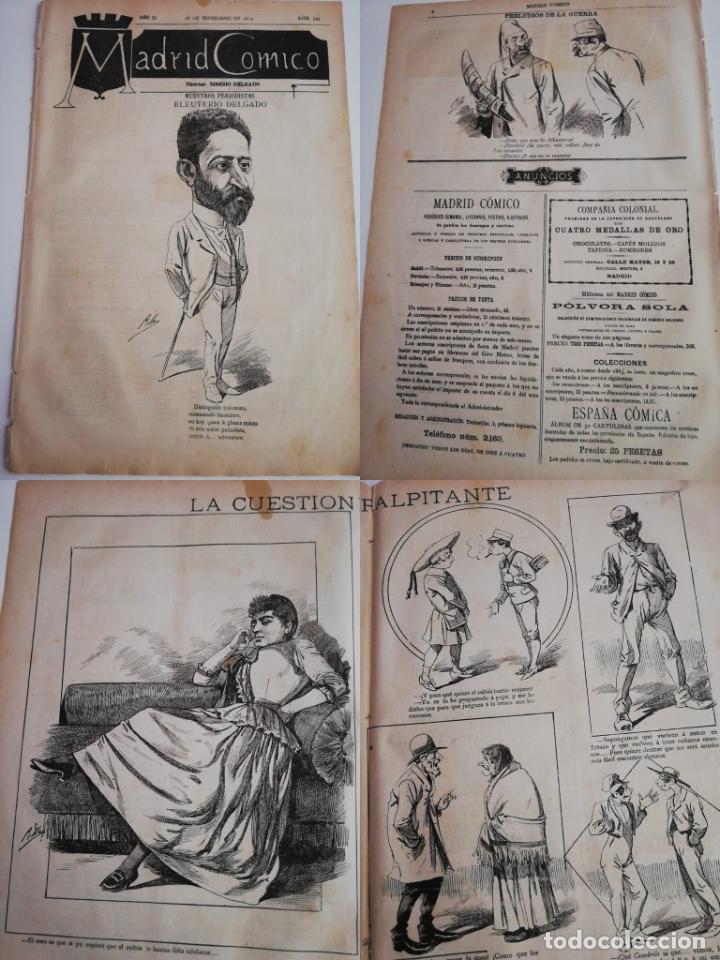 Coleccionismo de revistas y peri&oacute;dicos: PERI&Oacute;DICO MADRID C&Oacute;MICO a&ntilde;o IX, 1889, N&ordm; 345