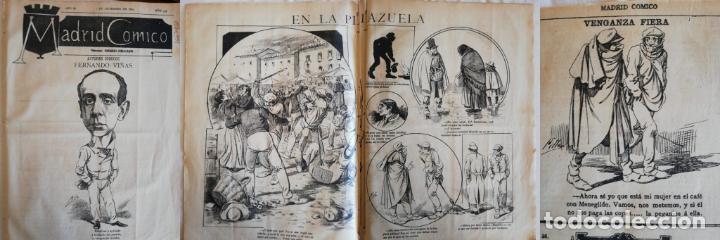 Coleccionismo de revistas y peri&oacute;dicos: PERI&Oacute;DICO MADRID C&Oacute;MICO a&ntilde;o IX, 1889, N&ordm; 355