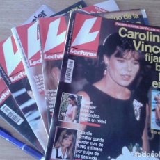 Coleccionismo de Revistas y Periódicos: REVISTA LECTURAS, LOTE DE 5, AÑO 1993, B. Lote 277031498