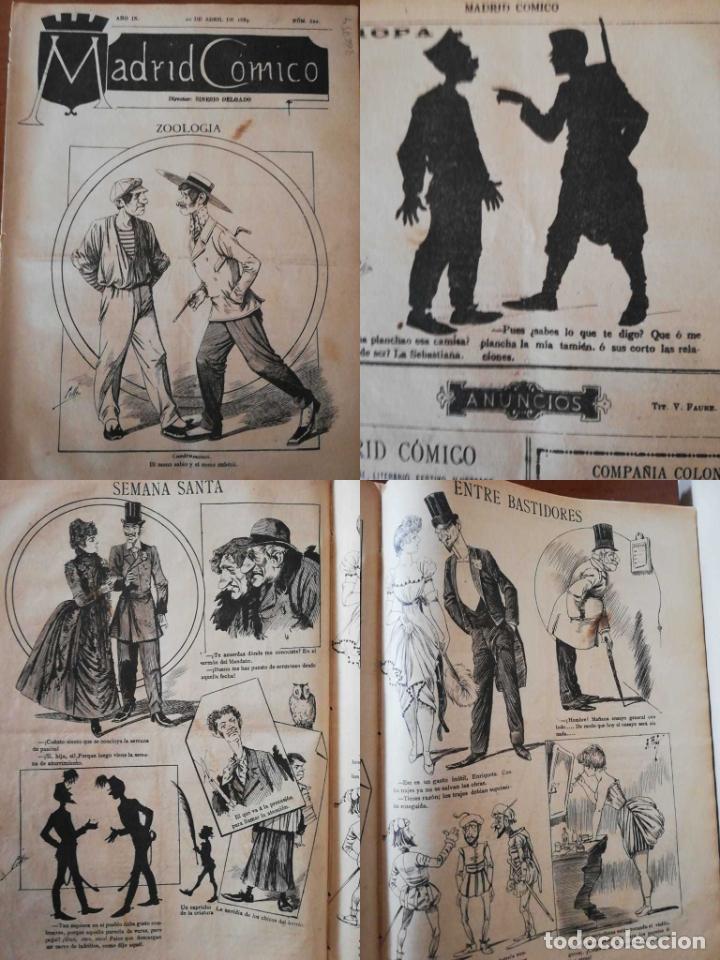 Coleccionismo de revistas y peri&oacute;dicos: PERI&Oacute;DICO MADRID C&Oacute;MICO a&ntilde;o IX, 1889, N&ordm; 322