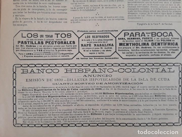 Collezionismo di Riviste e Giornali: BANCO HISPANO -COLONIAL BILLETES HIPOTECARIOS DE LA ISLA DE CUBA EMISION 1880 HOJA A&Ntilde;O 1891