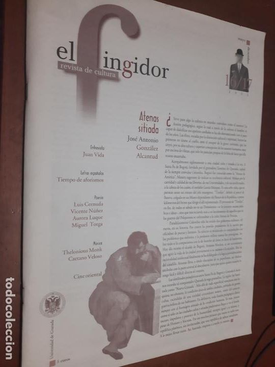 Collectionnisme de Revues et Journaux: EL FINGIDOR 16/17. GRAPA. REVISTA UNIVERSITARIA GRANADINA. DIFICIL DE CONSEGUIR caj. 83