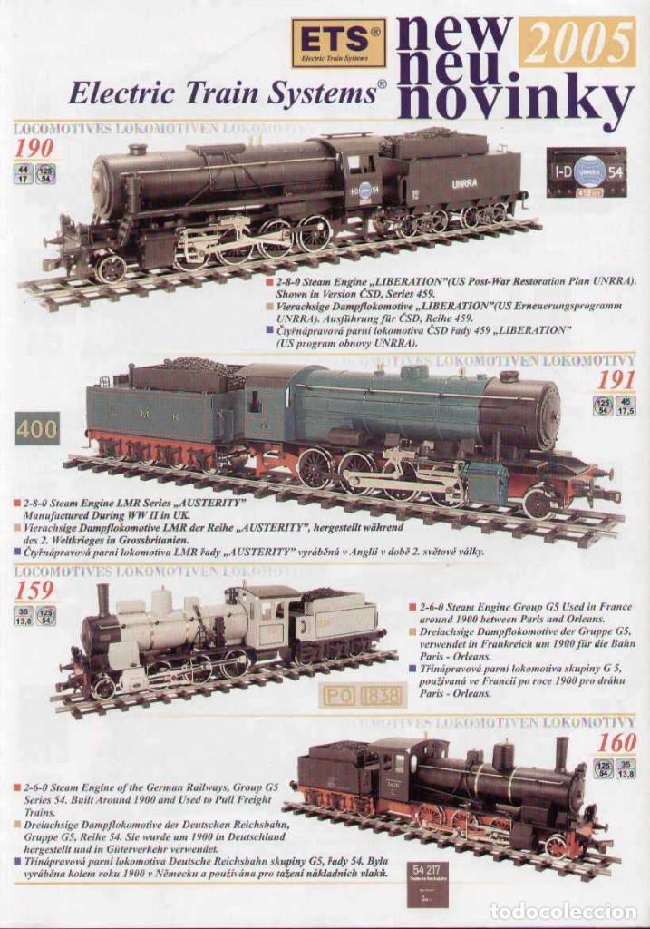 Coleccionismo de revistas y peri&oacute;dicos: cat&agrave;logo ETS Electric Train System 2005 new All Metal O scale - en ingl&eacute;s, alem&aacute;n y checo