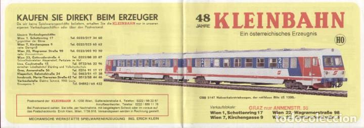 Coleccionismo de revistas y peri&oacute;dicos: cat&agrave;logo KLEINBAHN 1994 Preisliste n. 46 - 48 Jahre Brochure - en alem&aacute;n