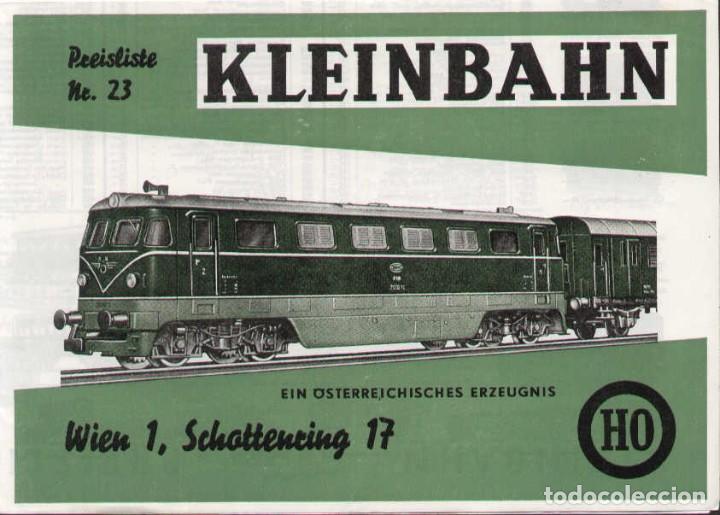 Coleccionismo de revistas y peri&oacute;dicos: cat&agrave;logo KLEINBAHN 1965 Preisliste n. 23 HO 1/87 Brochure - en alem&aacute;n