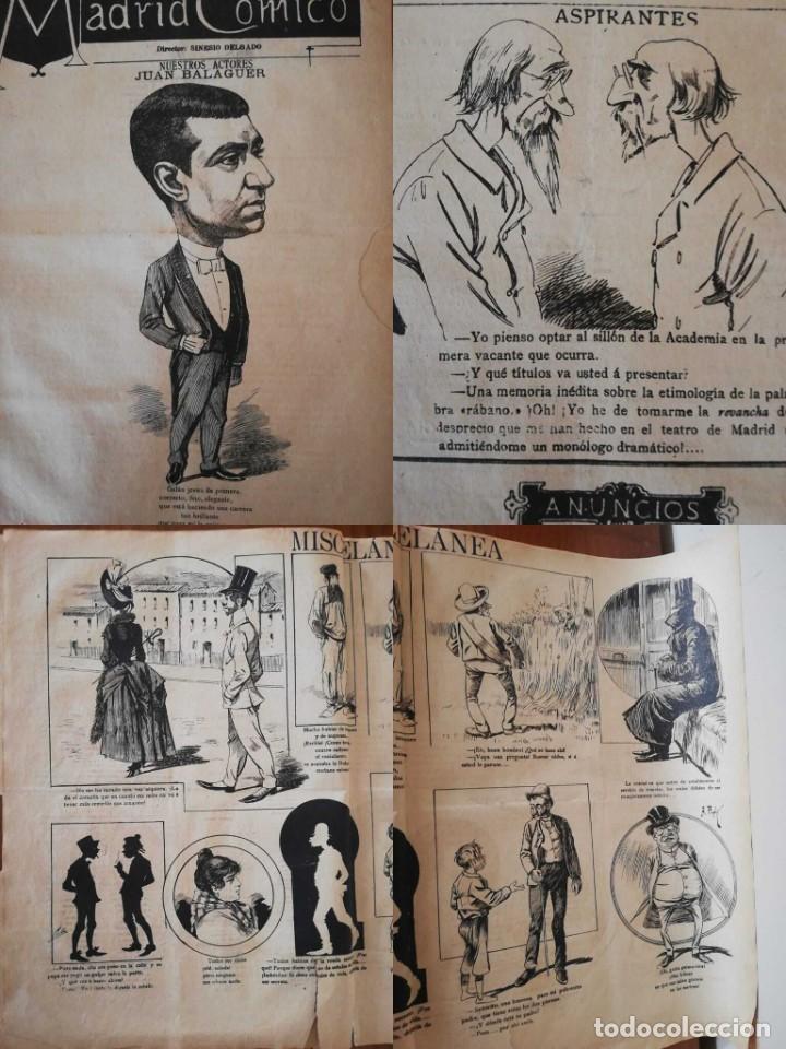 Coleccionismo de revistas y peri&oacute;dicos: PERI&Oacute;DICO MADRID C&Oacute;MICO a&ntilde;o IX, 1889, N&ordm; 319