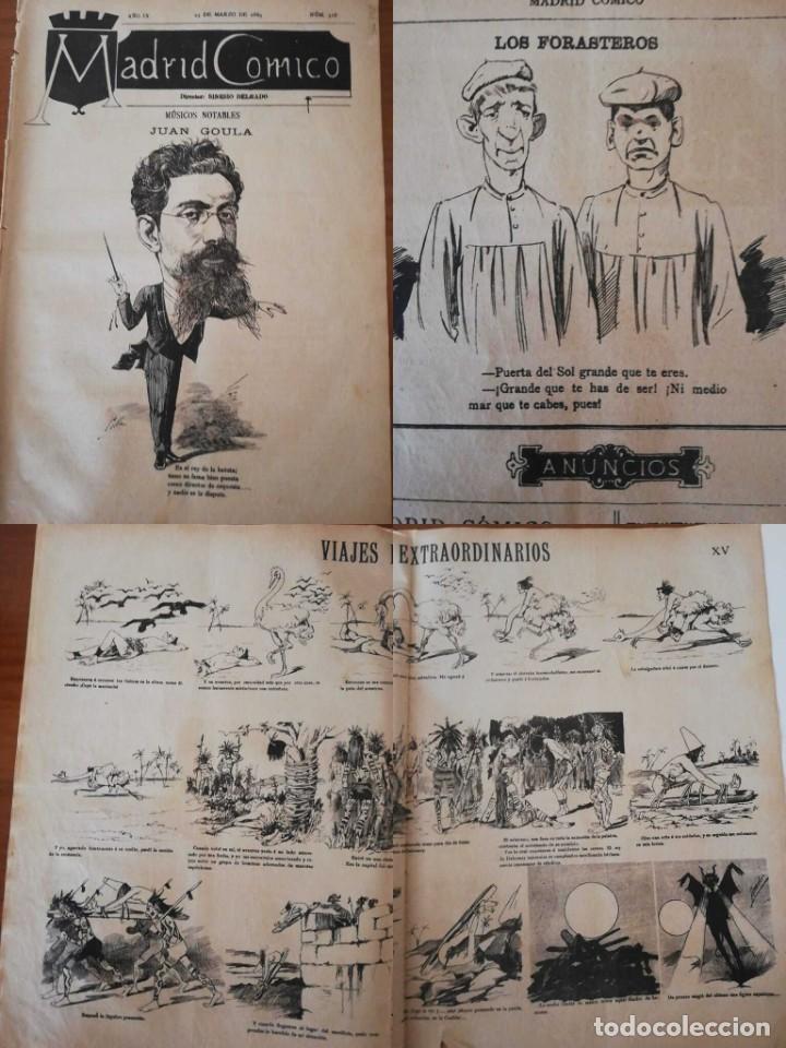 Coleccionismo de revistas y peri&oacute;dicos: PERI&Oacute;DICO MADRID C&Oacute;MICO a&ntilde;o IX, 1889, N&ordm; 318