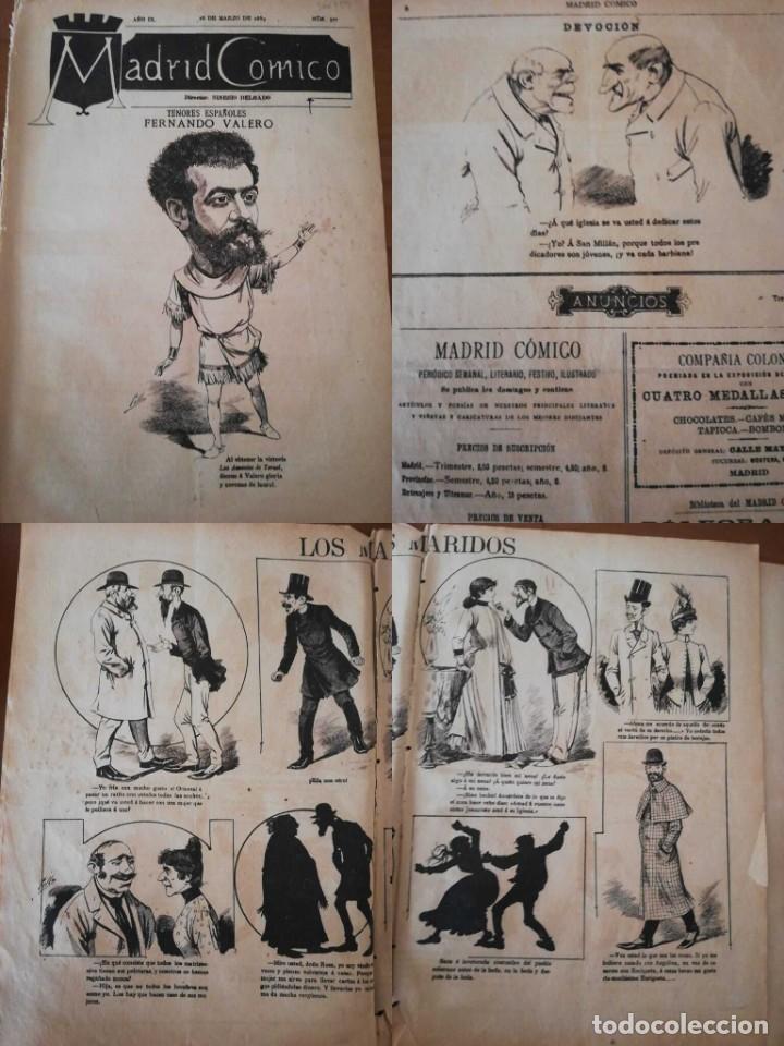 Coleccionismo de revistas y peri&oacute;dicos: PERI&Oacute;DICO MADRID C&Oacute;MICO a&ntilde;o IX, 1889, N&ordm; 317