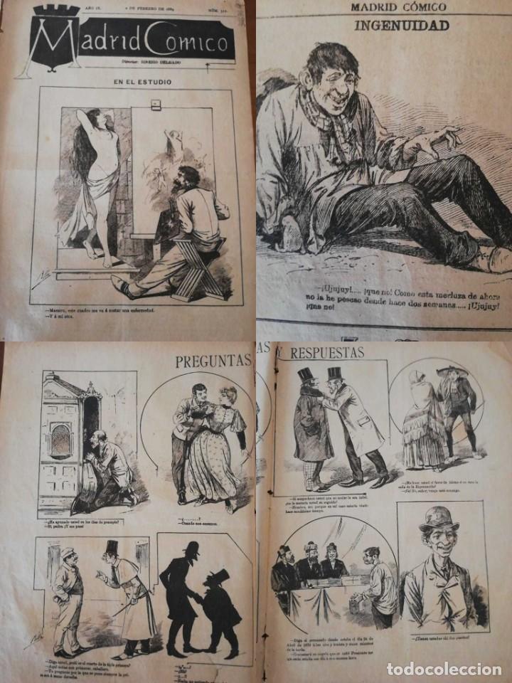 Coleccionismo de revistas y peri&oacute;dicos: PERI&Oacute;DICO MADRID C&Oacute;MICO a&ntilde;o IX, 1889, N&ordm; 311