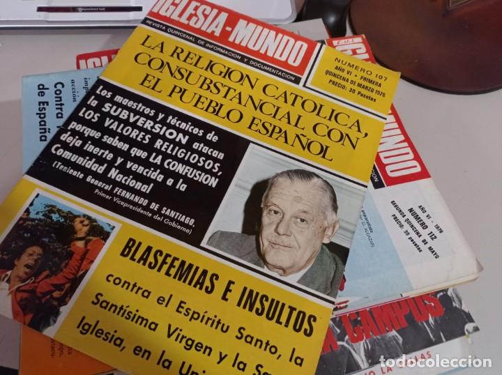 Sammeln von Zeitschriften und Zeitungen: LOTE 11 REVISTAS IGLESIA MUNDO, VER NUMEROS EN DESCRIPCI&Oacute;N REF. UR GAR