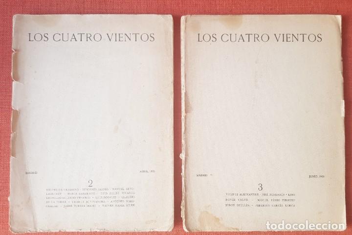 Coleccionismo de revistas y peri&oacute;dicos: LOS CUATRO VIENTOS. REVISTA LITERARIA:. N&ordm; 2 -ABRIL, 1933- Y N&ordm; 3 -JUNIO,1933.