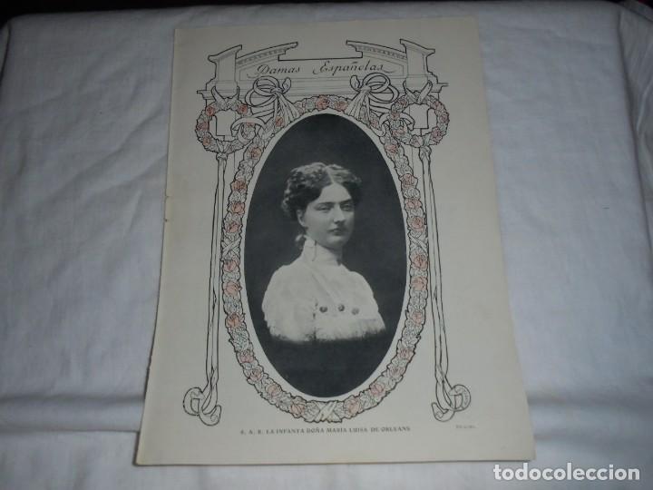 Coleccionismo de Revistas y Peri&oacute;dicos: LA INFANTA MARIA LUISA DE ORLEANS.HOJA DE REVISTA BLANCO Y NEGRO 1912