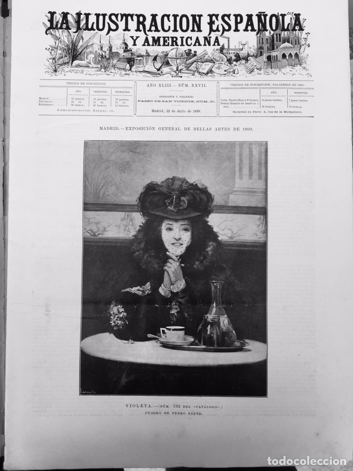 Coleccionismo de Revistas y Peri&oacute;dicos: Ilus 1899. Venecia. Obsrvatorio astronomico vaticano. Como, incendio. Volta. Peza. Vasos iberos fals