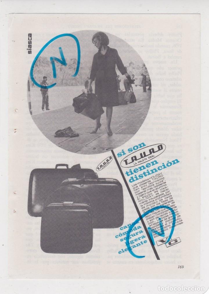 Coleccionismo de Revistas y Peri&oacute;dicos: PUBLICIDAD 1964. ANUNCIO MALETAS TAURO