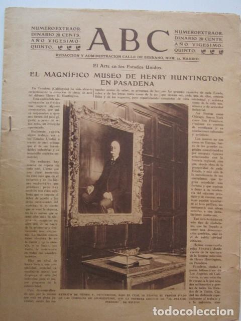 Coleccionismo de Revistas y Peri&oacute;dicos: PERIODICO ABC EXTRAORDINARIO MUY ANTIGUO