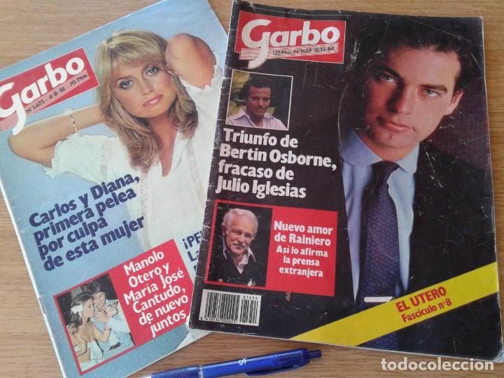 Collectionnisme de Revues et Journaux: REVISTA GARBO, 2 EJEMPLARES N&ordm; 1475/81, N&ordm; 1654/84, B