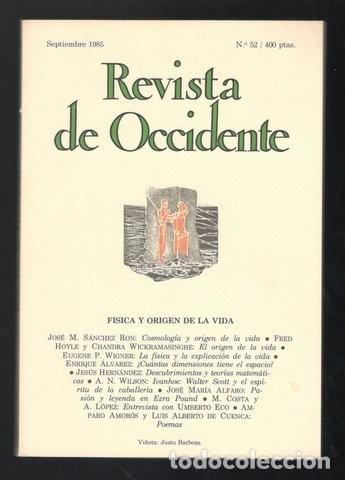 Coleccionismo de Revistas y Peri&oacute;dicos: FISICA Y ORIGEN DE LA VIDA. Descubrimientos y teor&iacute;as matem&aacute;ticas. Ivanhoe. Ezra Pound. Etc