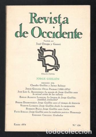 Coleccionismo de revistas y peri&oacute;dicos: JORGE GUILLEN. Art&iacute;culos de J.L. Aranguren, Emilio Alarcos Llorach, Pierre Darmangeat, etc