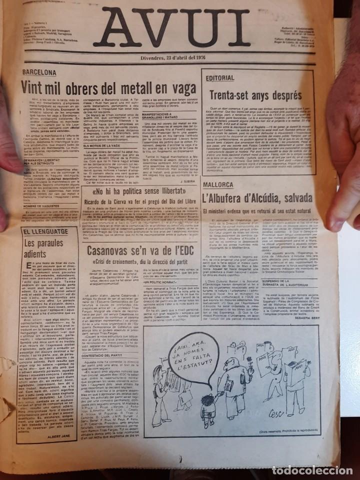 Coleccionismo de Revistas y Peri&oacute;dicos: 1976 &rdquo;AVUI&rdquo; N&ordm; 1 Divendres, 23 d&acute;Abril Gran Vaga del Metall a Barcelona, Granollers i Matar&oacute;