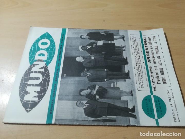 Coleccionismo de Revistas y Peri&oacute;dicos: MUNDO REVISTA GRAFICA SEMANAL INFORMACION MUNDIAL / 1146 / 1962 / AH54