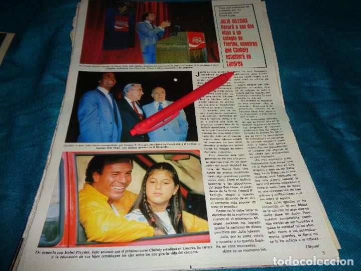 Coleccionismo de Revistas y Peri&oacute;dicos: RECORTE : JULIO IGLESIAS, CONTRATO CON COCA-COLA. SEMANA, MAYO 1984(#)