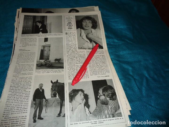 Collection Magazines and Newspapers: RECORTE : NUEVA IMAGEN DE JANE BIRKIN EN BARCELONA. SEMANA, MAYO 1984(#)