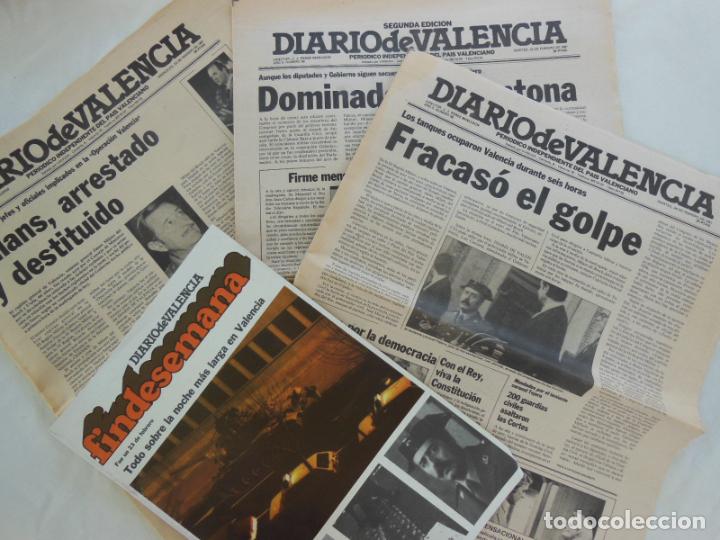 Collezionismo di Riviste e Giornali: DIARIO DE VALENCIA. Golpe de Estado 23 F. Lote 3 peri&oacute;dicos y una revista. 1981