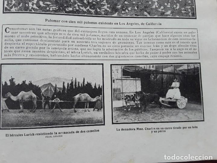 Collectionnisme de Revues et Journaux: OBRAS GRAN VIA MADRID DOCTOR ROBERT MONUMENTO CIRCO DOMADORA MME.CHARLES LEON FORZUDO A&Ntilde;O 1911
