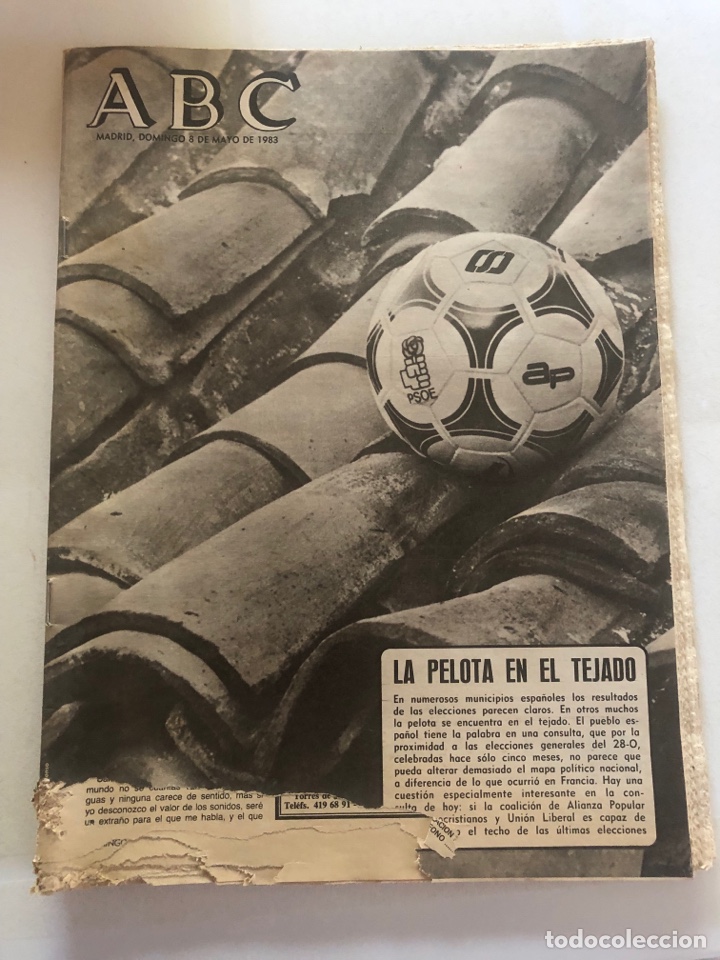 Coleccionismo de Revistas y Peri&oacute;dicos: PERI&Oacute;DICO ABC 8 MAYO 1983