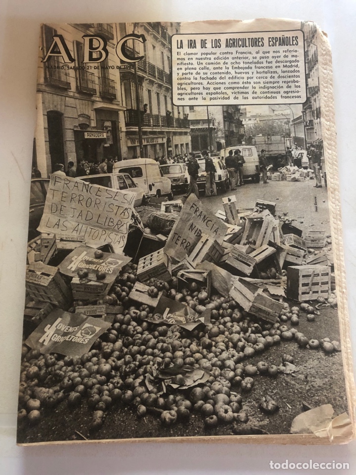 Coleccionismo de Revistas y Peri&oacute;dicos: PERI&Oacute;DICO ABC 21 MAYO 1983. AGRICULTURA ESPA&Ntilde;OLA