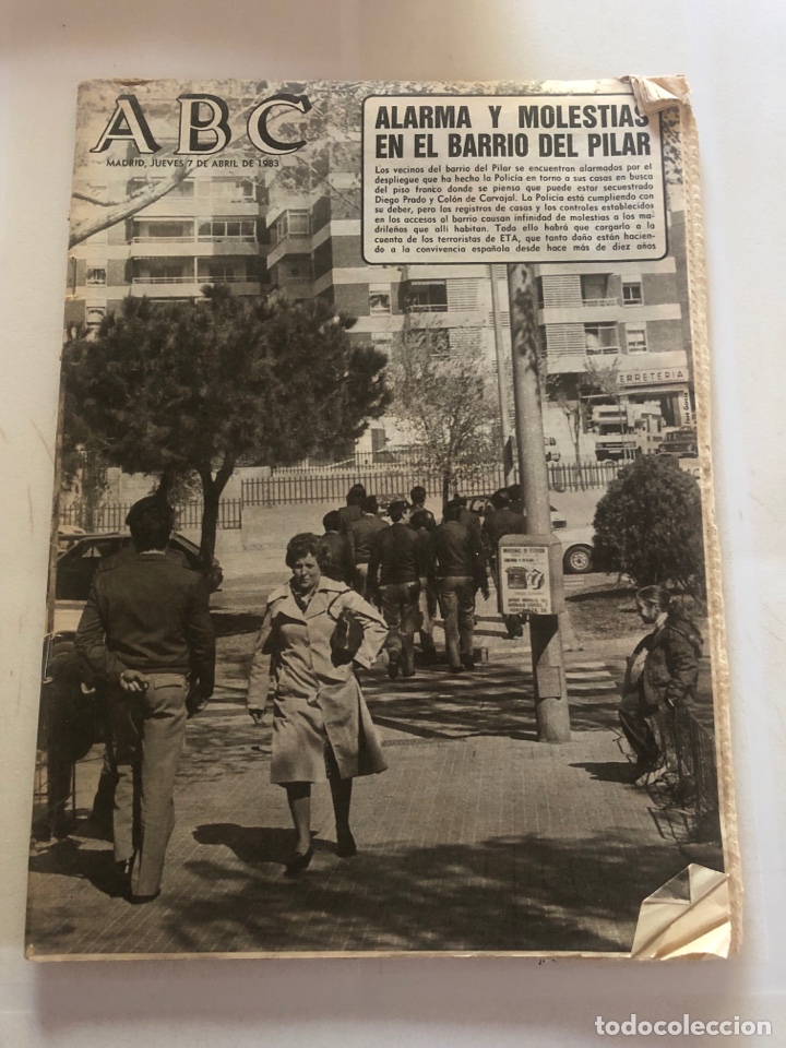 Coleccionismo de Revistas y Peri&oacute;dicos: PERI&Oacute;DICO ABC 10 ABRIL 1983. SECUESTR&Oacute; COLON DE CARVAJAL