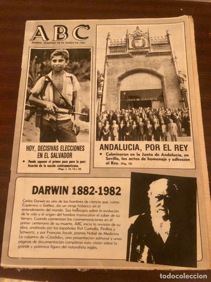 Coleccionismo de Revistas y Peri&oacute;dicos: PERI&Oacute;DICO ABC 28 MARZO 1982. ANDALUC&Iacute;A CON EL REY