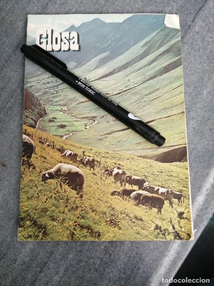 Collection Magazines and Newspapers: Revista GLOSA m&eacute;dicos medicina medicamento N&deg; 41 a&ntilde;o 1957 portada Tourmalet pirineo Frances