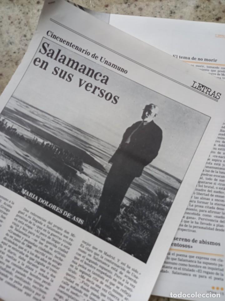 Coleccionismo de revistas y peri&oacute;dicos: SALAMANCA EN LOS VERSOS DE UNAMUNO.(MARIA DOLORES DE ASIS) 4 PAGS. REVISTA CRITICA, DICIEMBRE 1986