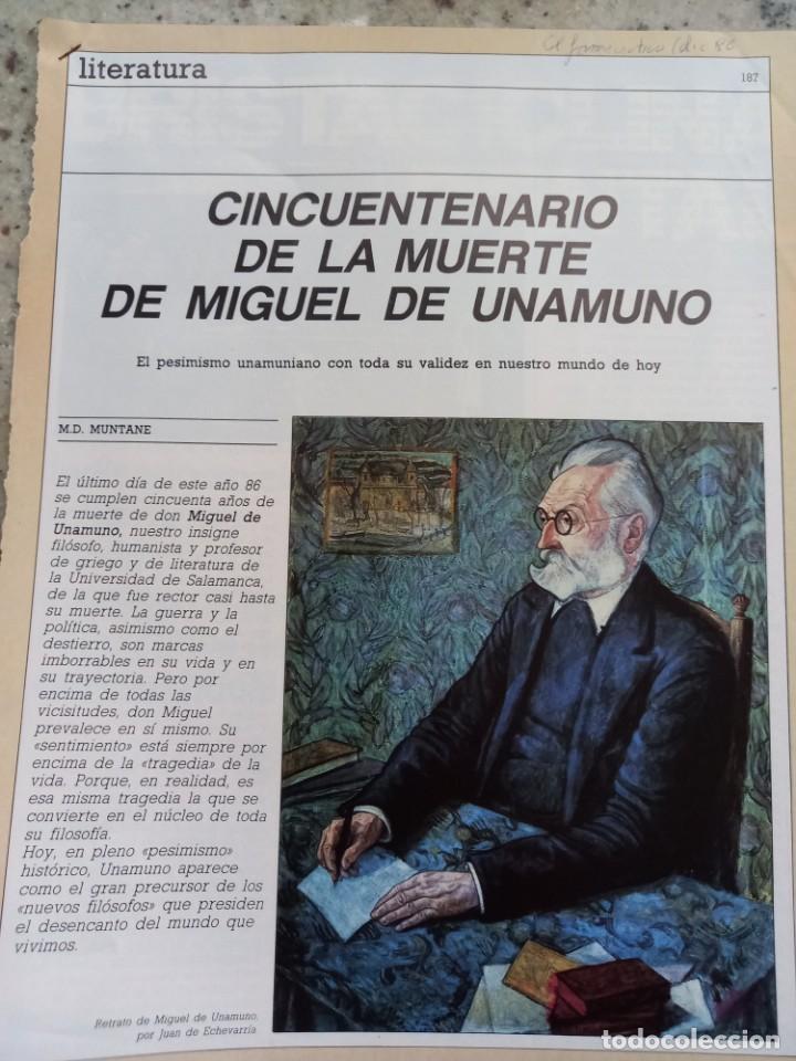 Coleccionismo de revistas y peri&oacute;dicos: VALIDEZ HOY DEL PESIMISMO DE UNAMUNO.(M. D. MUNTANE) 3 PAGS. REVISTA EL FARMACEUTICO, DICIEMBRE 1986